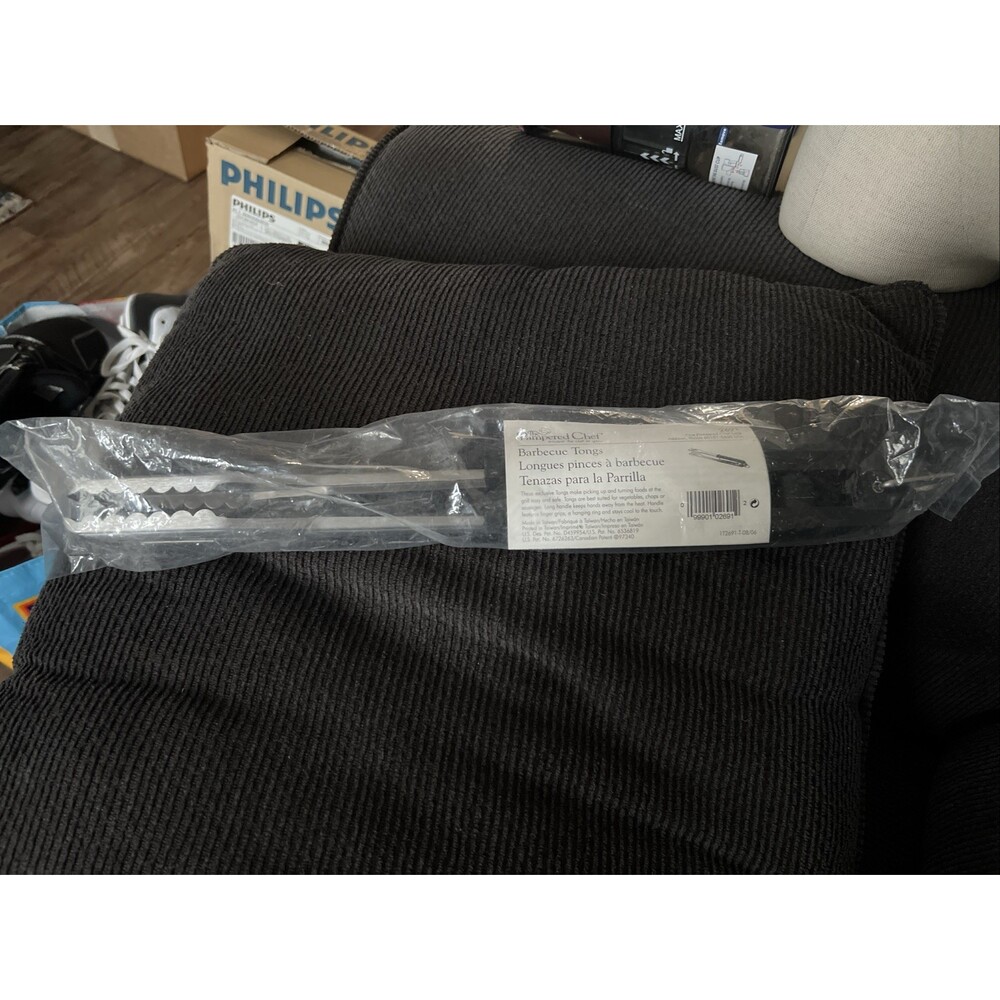 Pampered Chef Bar BBQ Tongs 16" 2691 New In Package